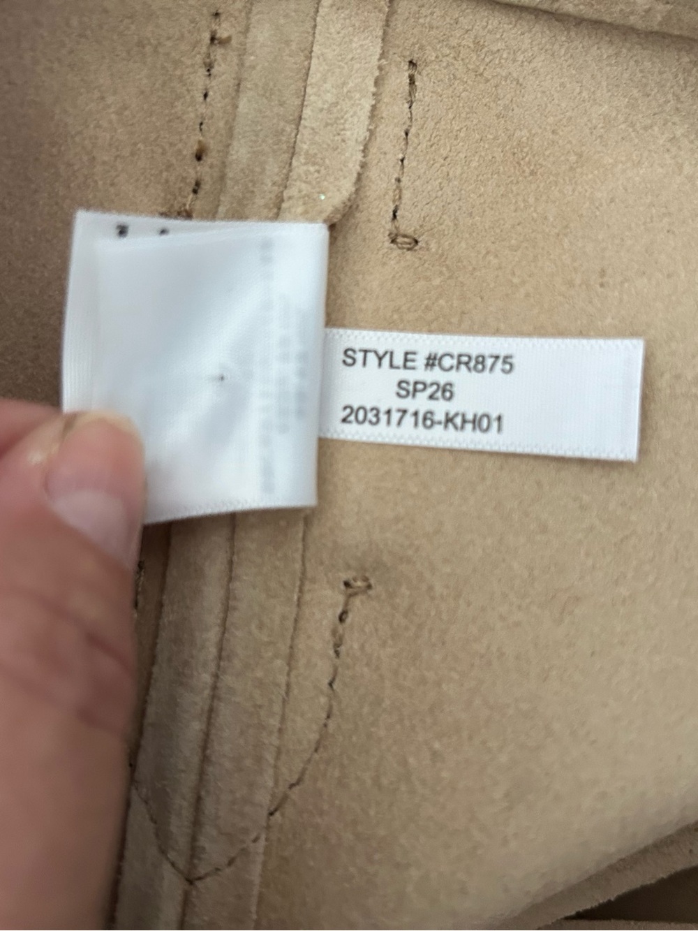 J.Crew Berkeley Leather Belted Bucket Bag Tote in Buttery Neutral Tan Suede - Picture 13 of 15
